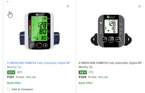 Image of BP Monitor Starting From @ ₹581