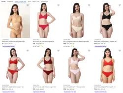 Bra & Panty Set Minimum 89% Discount