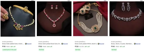 Image of Brado Jewellery Jewellery Sets at minimum 83% Discount