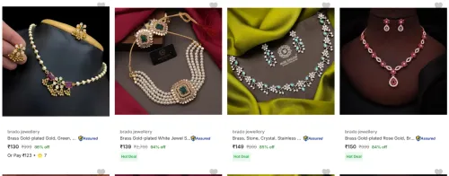 Image of Brado Jewellery Sets at minimum 83% Discount