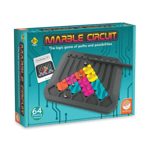 Image of Brain Training Puzzle Marble Circuit Logic Game for 1 Player Great Gift for Kids who Like Puzzles & Brain teasers 64 Car
