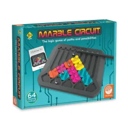 Brain Training Puzzle Marble Circuit Logic Game for 1 Player Great Gift for Kids who Like Puzzles & Brain teasers 64 Car