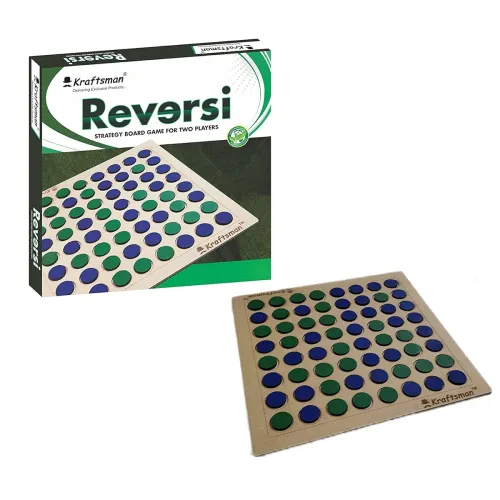Image of Braintastic Wooden Reversi Board Game 