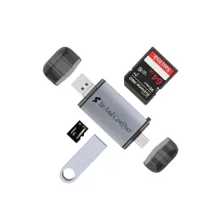 Brand Conquer Metal Body 6 in 1 with OTG, SD Card Reader, USB Type C