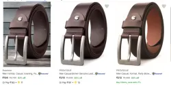 Branded Leather Belt From ₹194