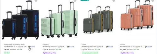 Image of Branded Luggage Minimum up to 87% Discount