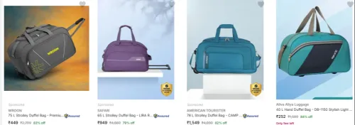 Image of Branded luggage up to 84% Discount