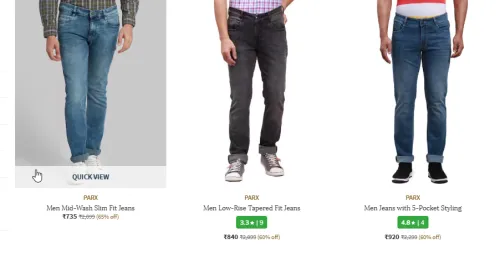 Image of Branded Men Fashion Jeans Minimum 60% Discount