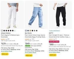 Branded Men Jeans Starting @ ₹380