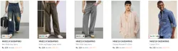 Branded Men Pure Cotton Wide Leg Jeans Minimum 90% Discount