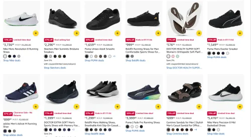 Image of Branded Men 's Footwear upto 70% Discount