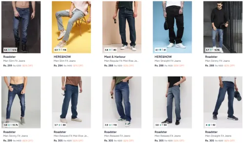 Image of Branded Mens Jeans starting @ ₹259