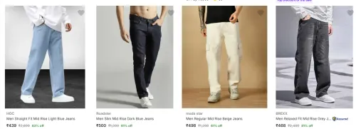 Image of Branded Mens Jeans Upto 65% Off
