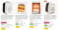 Branded Room Heaters Starting @ ₹499