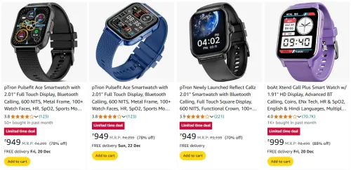 Image of Branded Smartwatch up to 88% Discount