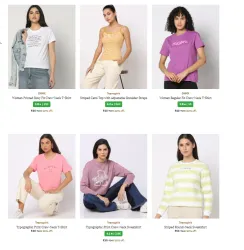 Branded Womens T-shirts From ₹40