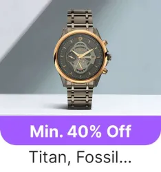 Branded Wrist Watches at minimum 40% Discount on Flipkart GOAT Sale