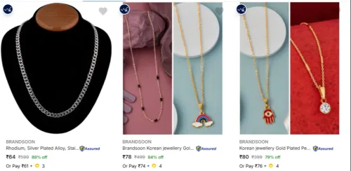 Image of Brandsoon Jewellery at minimum 79% Discount
