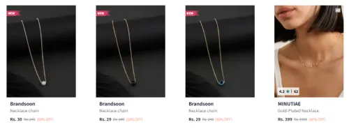 Image of Brandsoon Necklace Starting @ ₹30