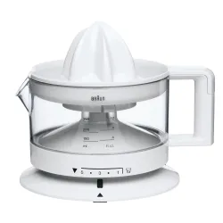 Braun Electric Citrus Juicer, CitrusQuick 1, Original German Brand, Patented Presscone: Get 10% more Juice, Smart Pulp C