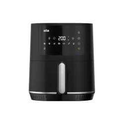 Braun MultiFry Air Fryer 3, 1500W, 4.3L Capacity, Digital Interface with 8 Programs, Adjustable Temperature 80-200 Degrees, Black (HF 3030)