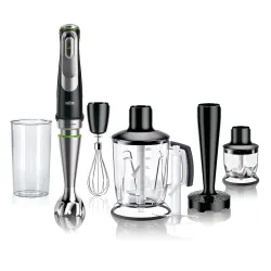 Braun Multiquick 9, Powerful 1200W Hand Blender, Powerbell Technology, Made in Europe, Splash-Proof, Chopper, Grinder, Jug Blender, Smoothie Maker, Ice Crusher, Whisker, Masher & Puree Maker...
