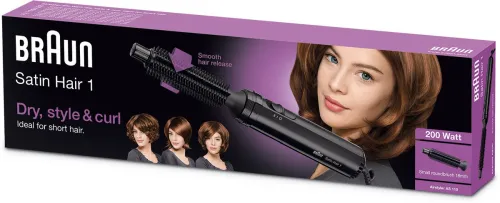 Image of Braun Satin Hair 1 - AS 110 Hair Styler (Black)