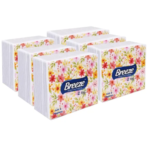 Image of BREEZE BRE004 2 Ply Paper Serviettes Cocktail Tissue 