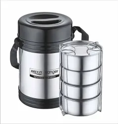 BREEZE Ranzer 4 4 Containers Lunch Box  (1000 ml, Thermoware)