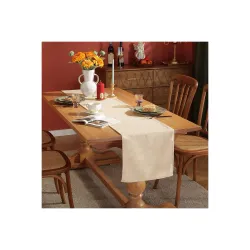 BRICK HOME Velvet 4 Seater Table Runner and Bed Runner,13 x 60 Inches