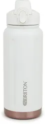BRIITON Niagra Copper-Coated Leakproof Insulated Flask Hot & Cold Stainless Steel Water 750 ml Steel Bottle (Pack of 1, White