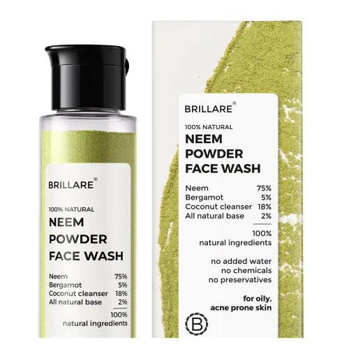 Image of Brillare Neem Powder Face Wash 