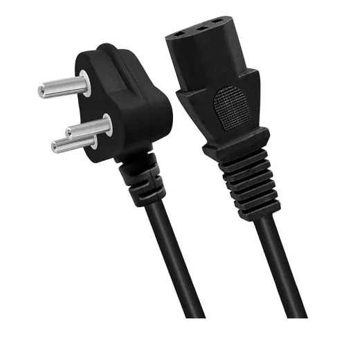 Image of BRISTO Computer Heavy Duty Power Cable Cord for Desktops, PC, Printers, Monitor, SMPS - Mains Cable (1.5M- Black)
