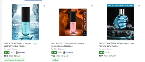 Image of Brit Accent Eau De Perfume starting @ ₹50