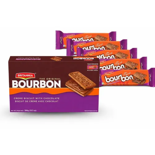 Image of Britannia The Original Bourbon - Creme Biscuit with Chocolate | 150gm | Chocolatey Indulgence in Every Layer