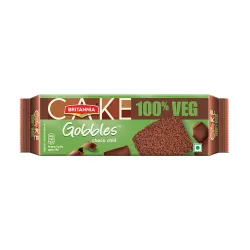 Britannia Gobbles 100% Veg Chocolate Bar Cake — 55-60 g