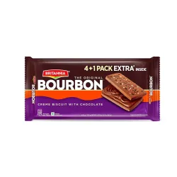 Britannia The Original Bourbon - Creme Biscuit, Buy 4 Get 1 Free | 500gm