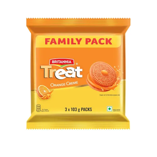 Image of Britannia Treat Orange Creme Biscuits – 309g 
