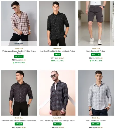 Image of British Club Men's Clothing Up to 83% Discount