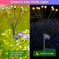 BRITSPEAR Solar Light Garden Waterproof  LED