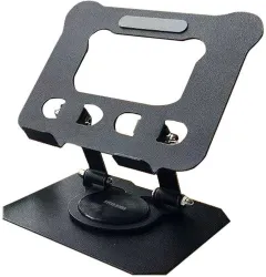BROLAVIYA Desktop 360 Rotating Base, Aluminium Metal Cute Shape Stand Foldable 4-12.9 Inch Mobile Holder
