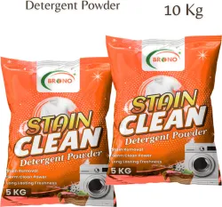 Brono Quick Bright Detergent Powder  (10 kg)