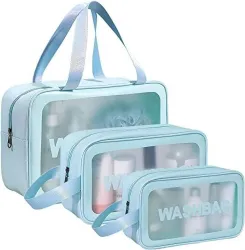 Broview Women Blue Pouch (Pack of 3)