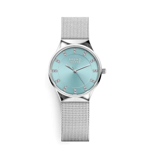 Image of BRUNO MILANO Stylish Watches Mesh Band Shiny Dial for Women and Girls