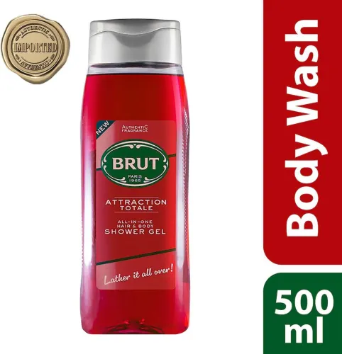 Image of BRUT Attraction Total All-In-One Body Wash, 500ml