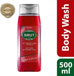 BRUT Attraction Total All-In-One Body Wash, 500ml