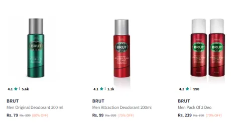 Image of Brut Deodorants @ Up to 80% Discount