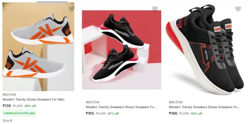 Image of Bruton Men’s Casual Shoes Upto 89% Discount