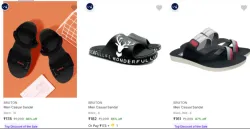 BRUTON Men’s Sandals & Floaters at minimum 85% Discount