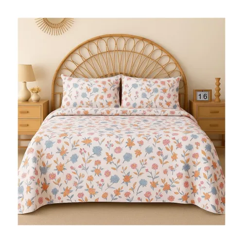 Image of BSB HOME 100% Cotton Double Bedsheet Set with 2 Pillow Cover